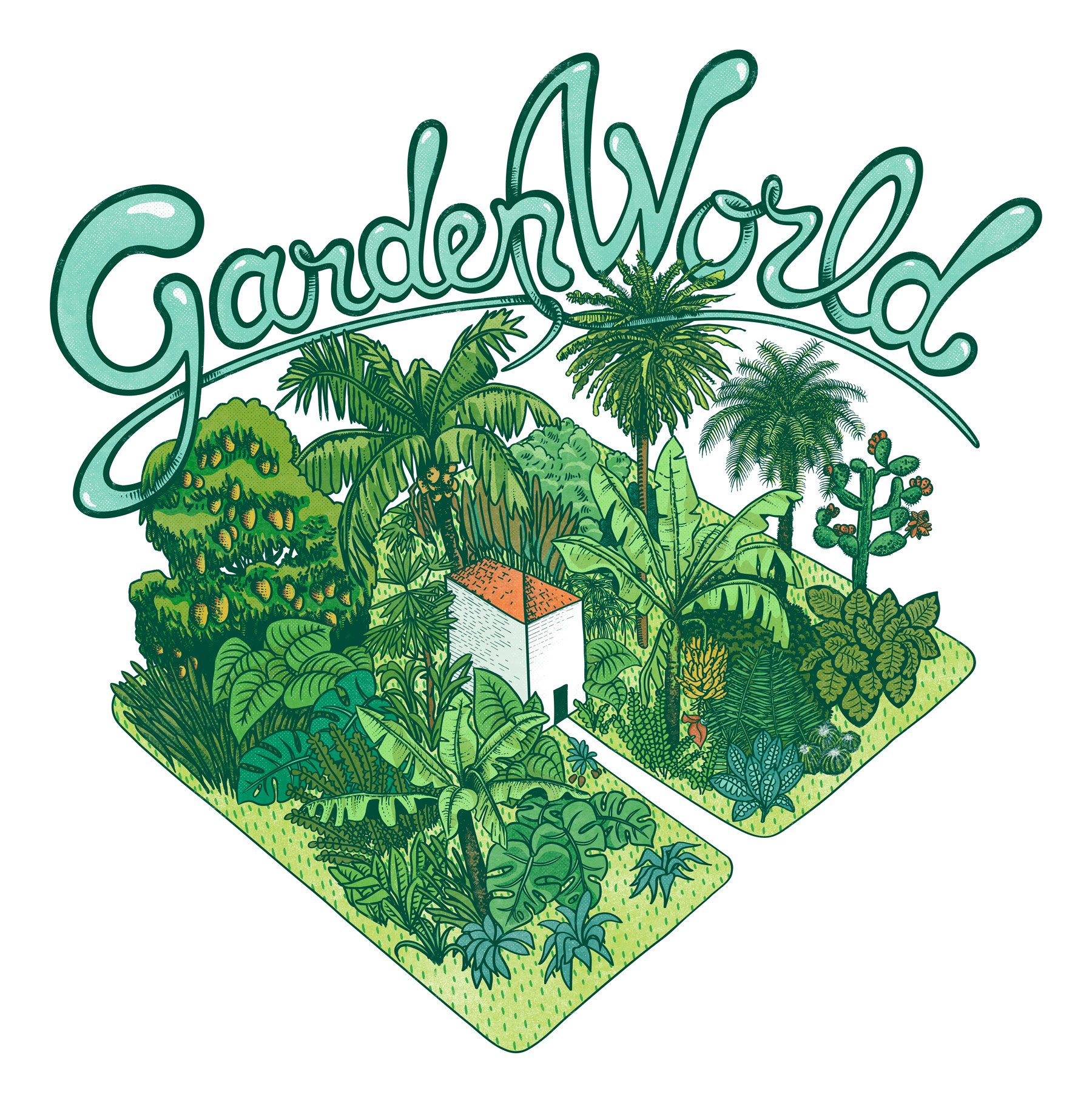 Garden World illustration