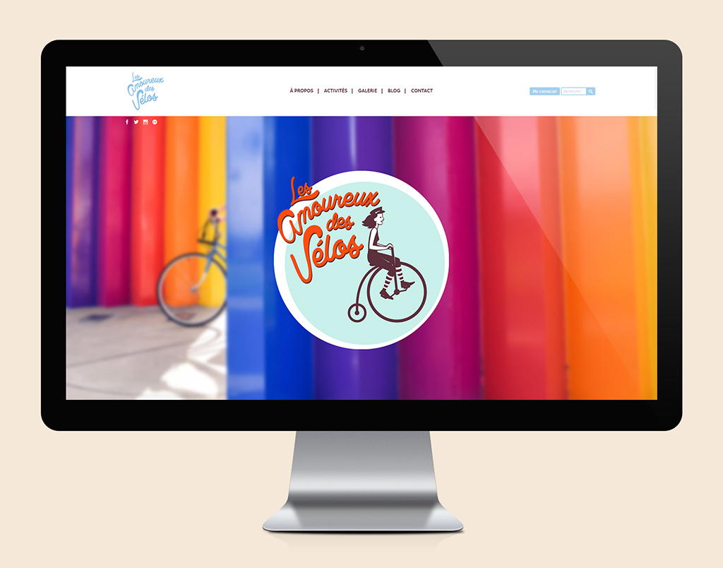 Les amoureux des vélos, website responsive template